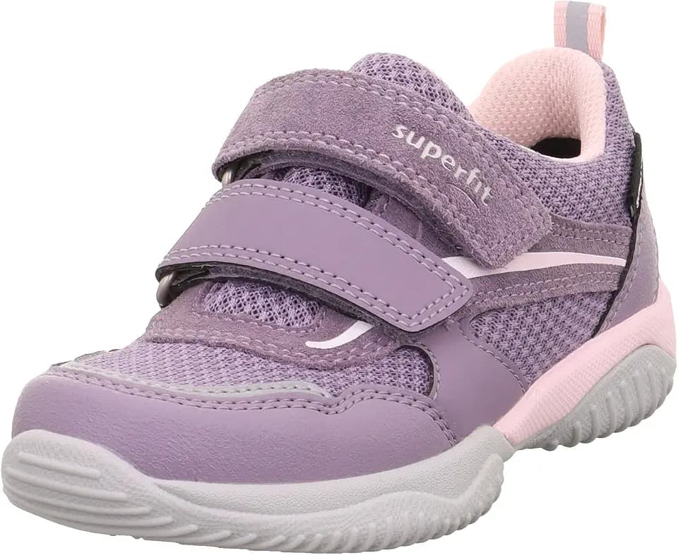 Superfit Storm Mädchen Sneaker Low Leder/Synthetik lila/rosa