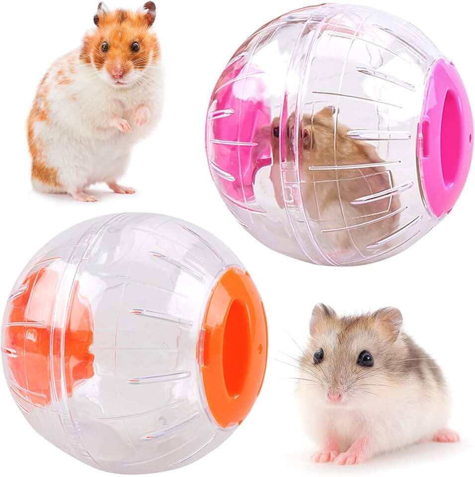 Hamster Gymnastikball, Hamster Spielzeug Laufkugel Rolle Kugel(2 Stück)