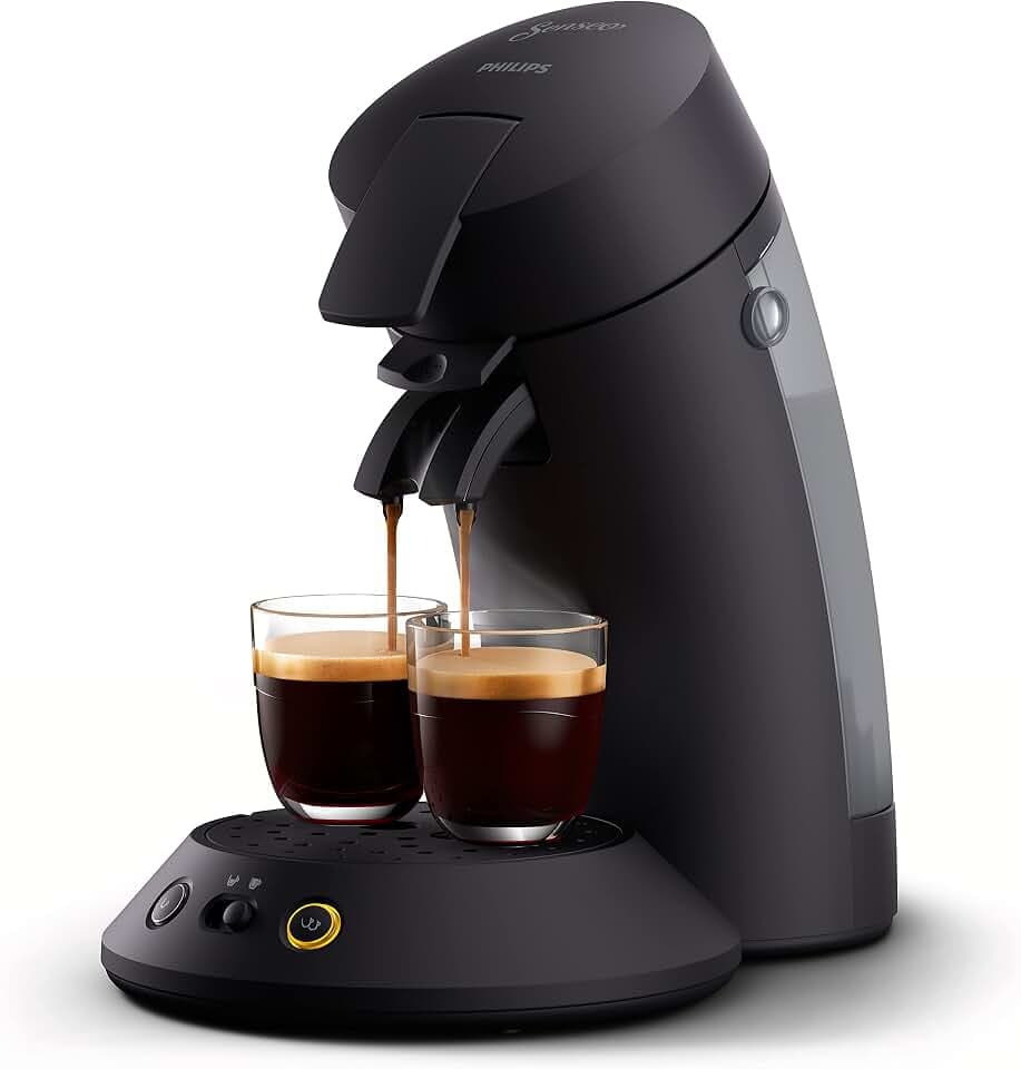 PHILIPS Original Plus Kaffeepadmaschine, Schwarz, 2 Spezialitäten