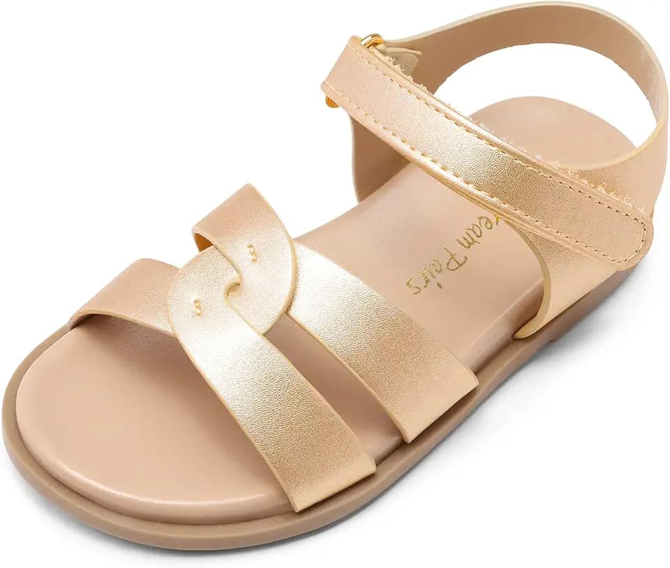 DREAM PAIRS Girls Open Toe Sandals Summer Shoes