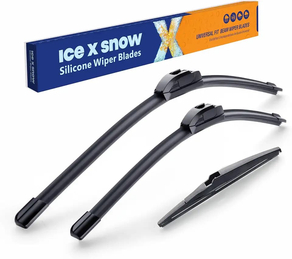 Silicone Windshield Wiper Blades Replacement for 2013 2015 2016 2017 2018 Toyota RAV4 (Pack of 3) Automotive Replacement Windshield Wiper Blades,26"+16"+10"(A)