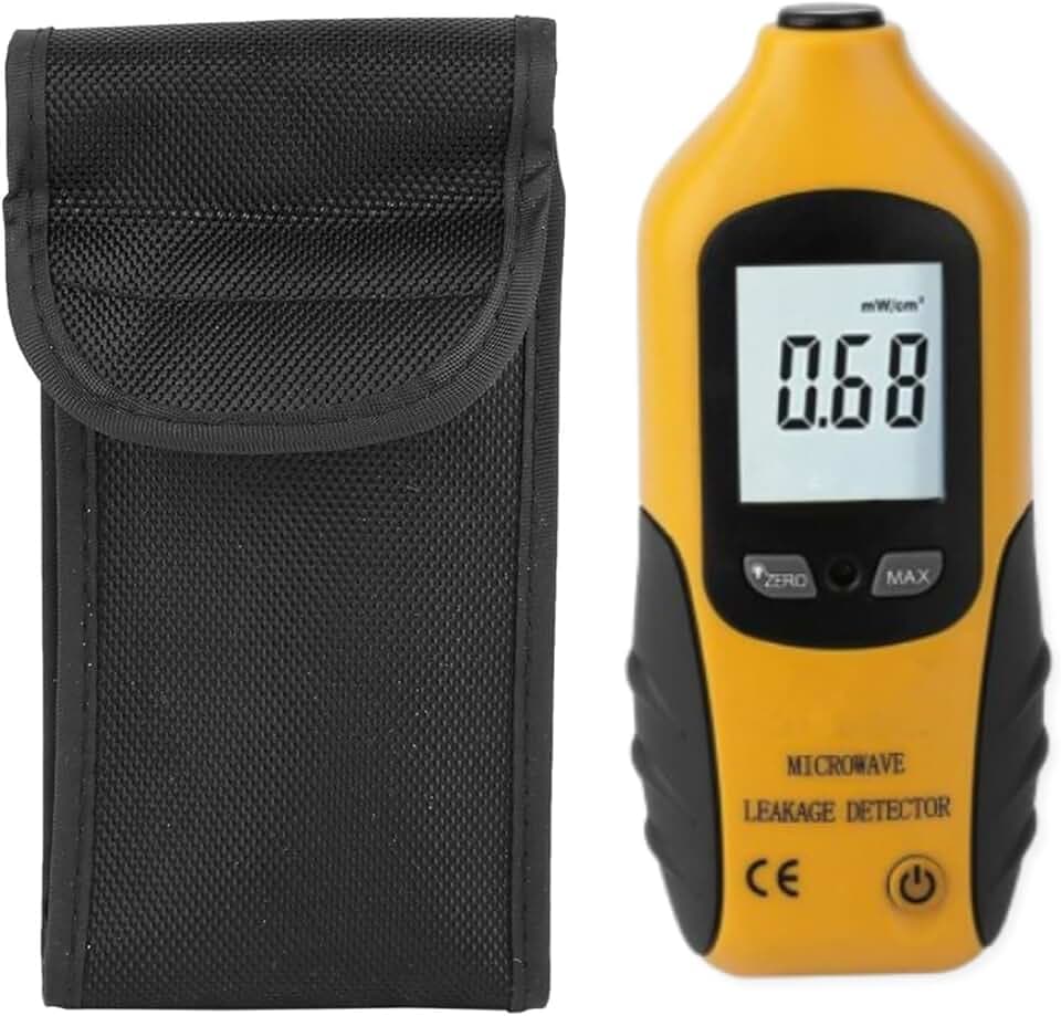 Strahlung Detektor, HT-M2 Mikrowellen EMF Messgerät, LCD-Display Mikrowellenleckdetektor Strahlungsmessertester, Elektromagnetische EMF Meter Prüfvorrichtung 0-9,99 MW/cm2