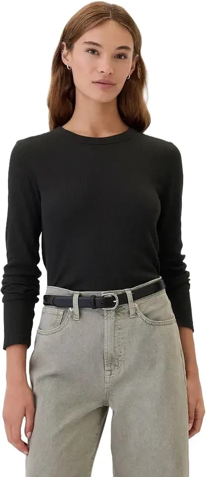 Gap Women's Long Sleeve Waffle Knit T-Shirt