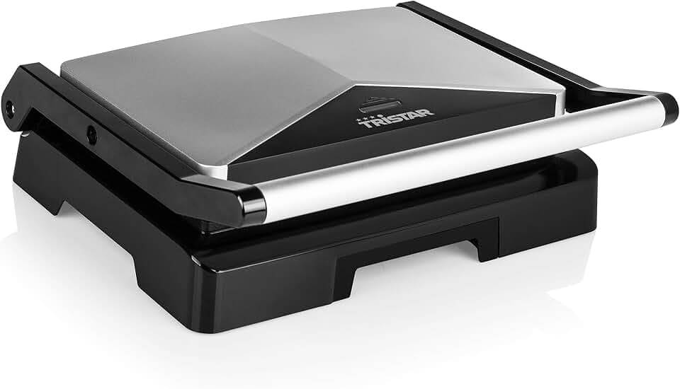 Tristar Kontaktgrill – Antihaftbeschichtet, 23 x 14,5 cm Grillplatte, 1000 Watt, GR-2854