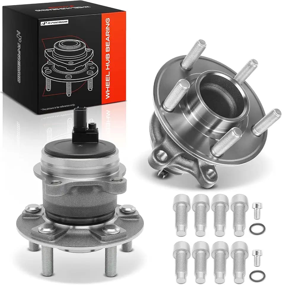 A-Premium 2 x Rear Wheel Bearing and Hub Assembly with ABS & 5-Lug