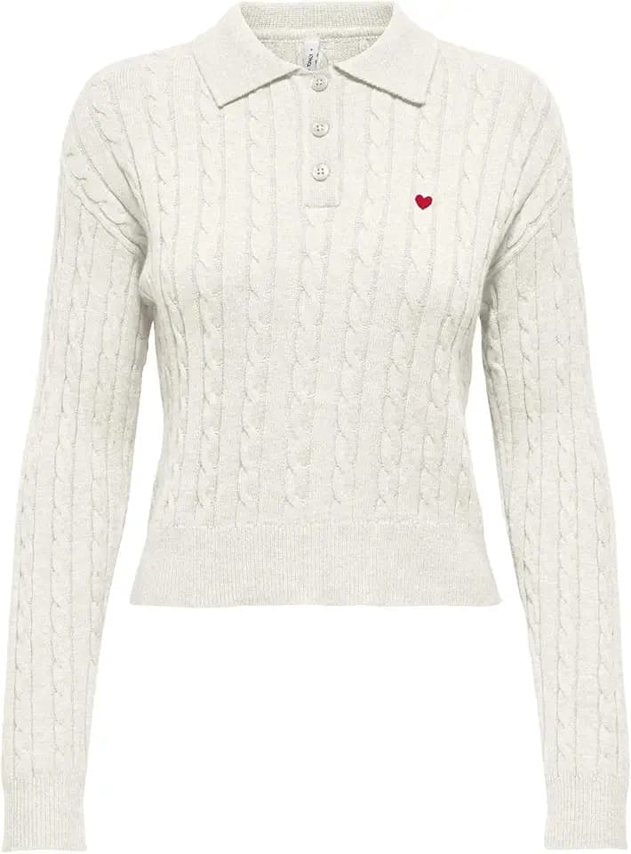 ONLY Damen Onlkatia Ls Cable Polo Cc KNT