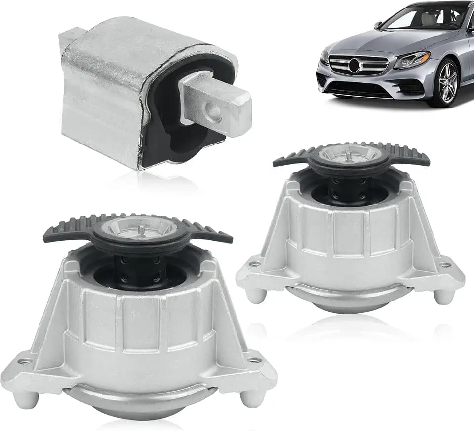 3Pcs Engine Motor Mount Transmission Mount Set Compatible with Mercedes-Benz 2008-2009 C230, 2010-2012 C250, 2008-2011 C300, 2008-2015 C350, 2010-2016 E350, 2014-2017 E400
