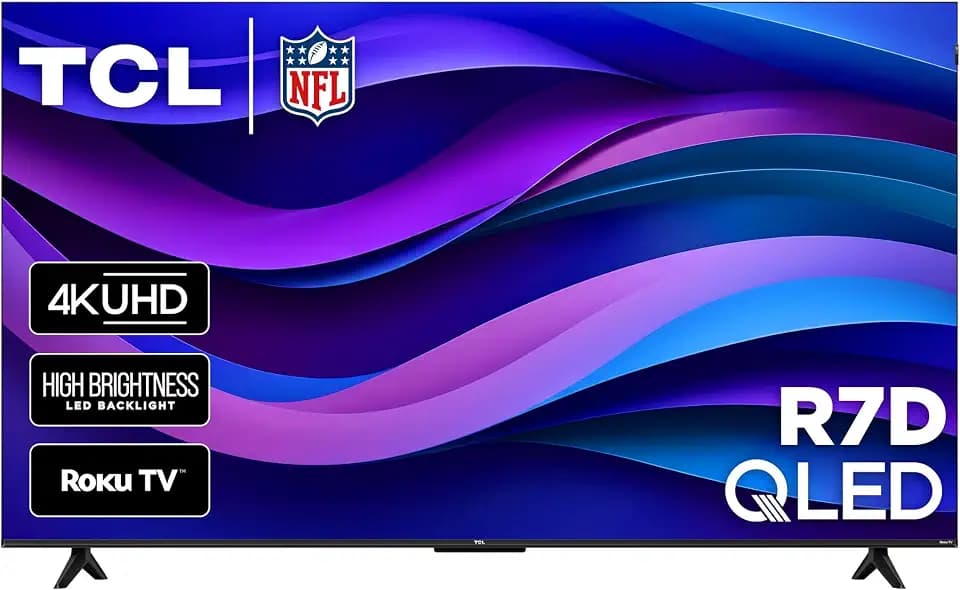 TCL 75-Inch Class R7D Series 4K UHD HDR Roku Smart TV | Game Accelerator 120, FullView Bezel-Less Design | Television for Living Room & Home Theater (75R7D, 2026) Streaming Live News, Sports & Movies