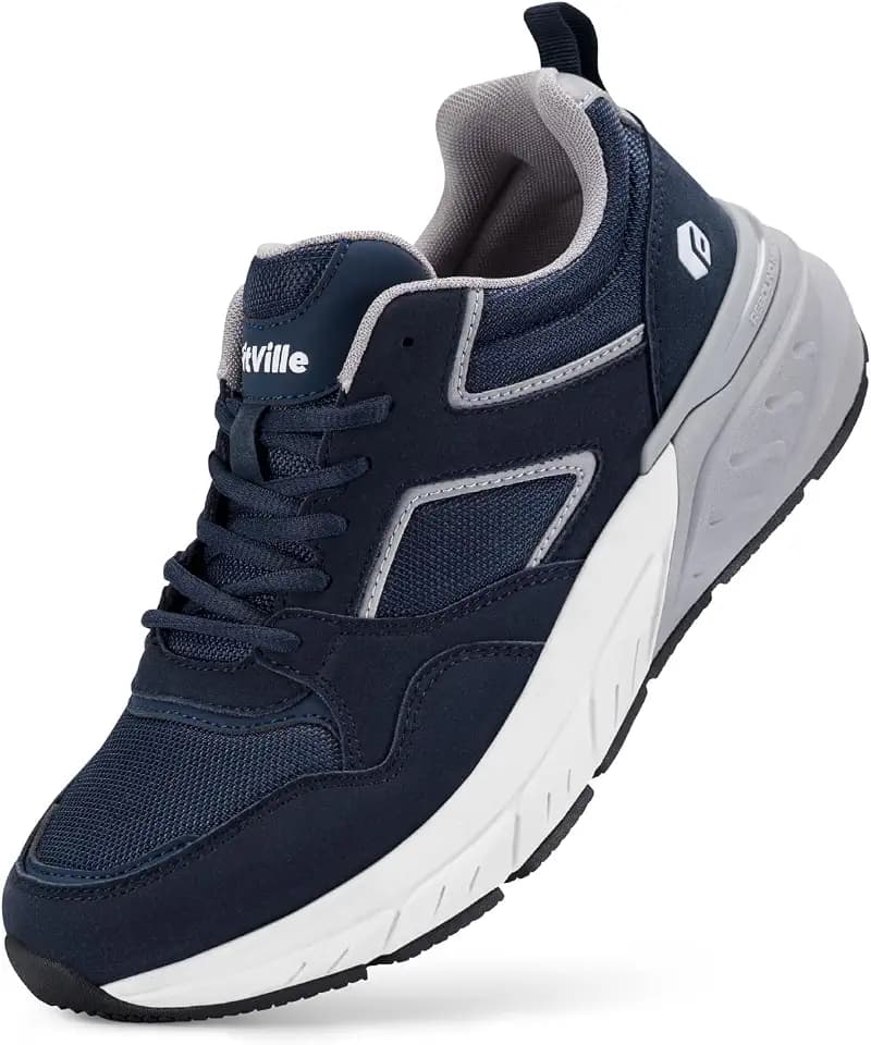 FitVille Extra Wide Walking Shoes Casual Athletic Sneaker Foot Pain Relief