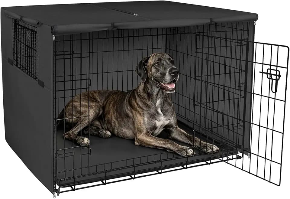 Explore Land Dog Crate Cover, 54 inches, Black