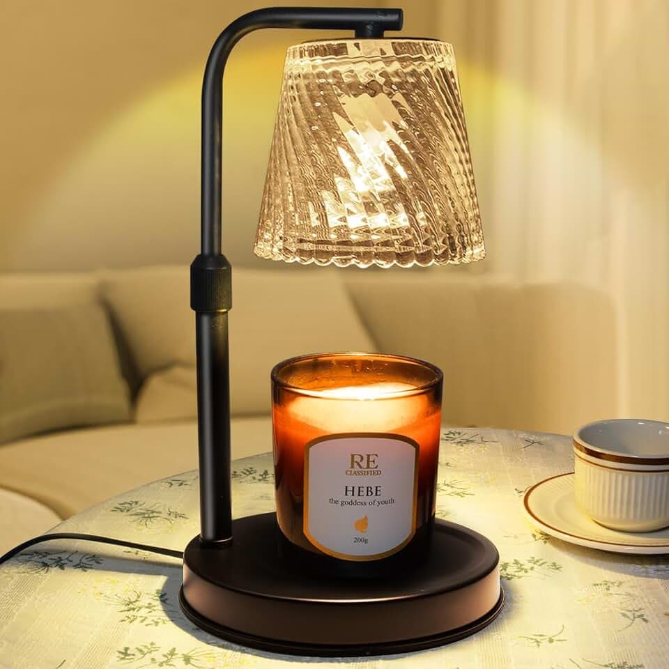 Candle Warmer Lamp with Timer Dimmable -Birthday Gifts for Women Room Decor