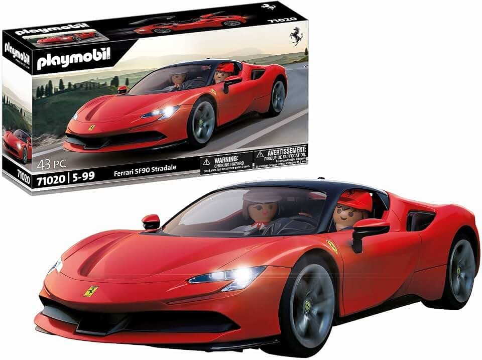 PLAYMOBIL | Cars | Ferrari SF90 Stradale mit Lichteffekten | Supersportwagen | Sammlerstück für Autofans | Spielzeug für Sammler und Kinder ab 5 Jahren | 71020