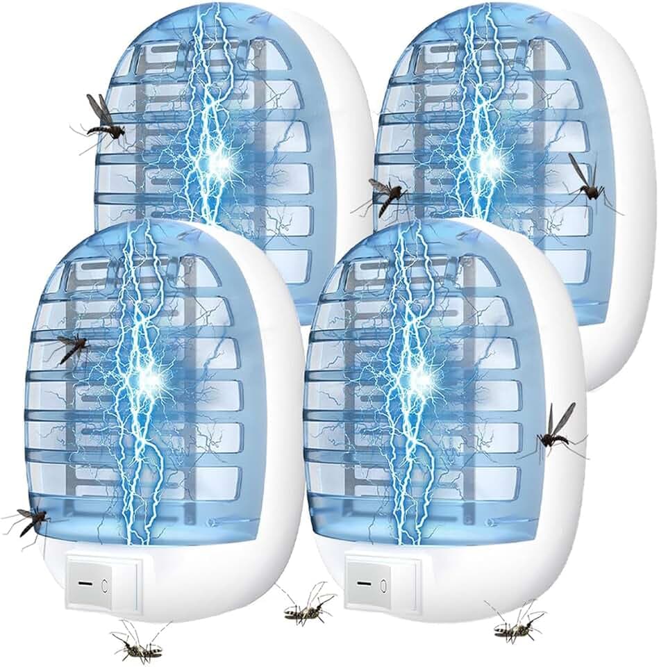 WUGEIN Mückenabwehr Outdoor,LED 2 IN 1 Mückenlampe mit UV, 360° Mückenschutz Insektenfänger Insektenfalle,für Küche, Schlafzimmer, Campingund Andere Innen