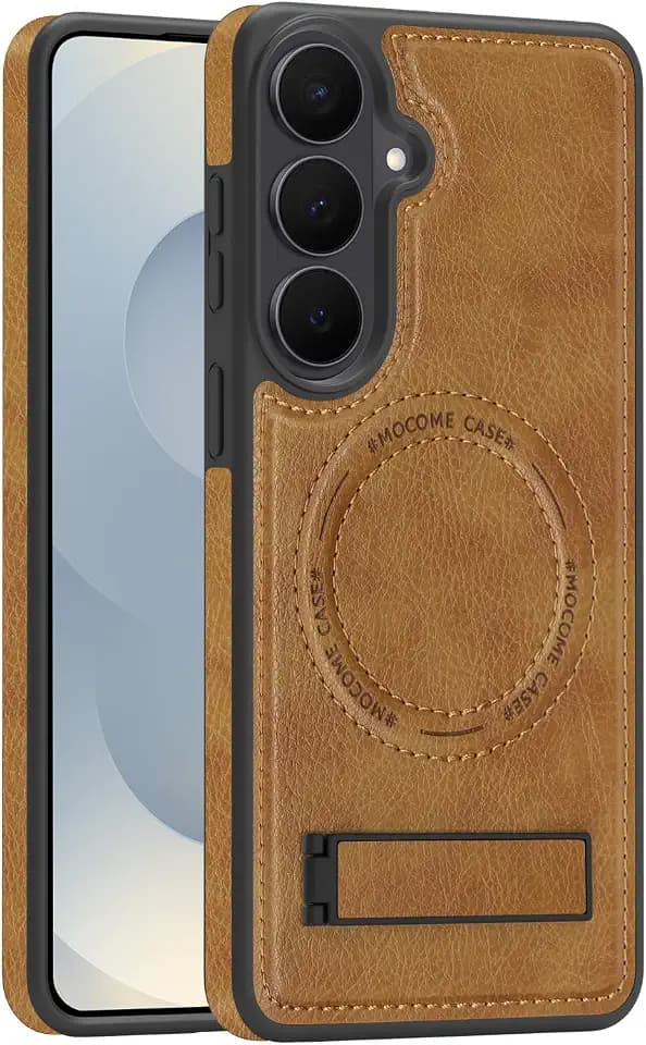 Lunivop for Samsung Galaxy S26 Plus Case PU Leather 6.7" Brown