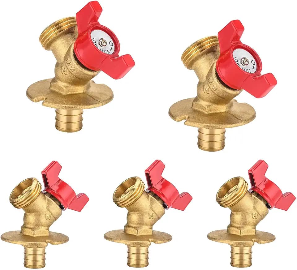 5Pack Seelink 3/4" PEX x 3/4" MHT Hose Bibb Valve(SILLCOCK003-5)