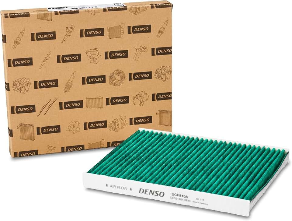 DENSO ClearAir+ Innenraumfilter (Teilenummer DCF810A) 5-lagige Filterung mit antibakteriellem Schutz, entfernt bis zu 99% aller Bakterien und Viren