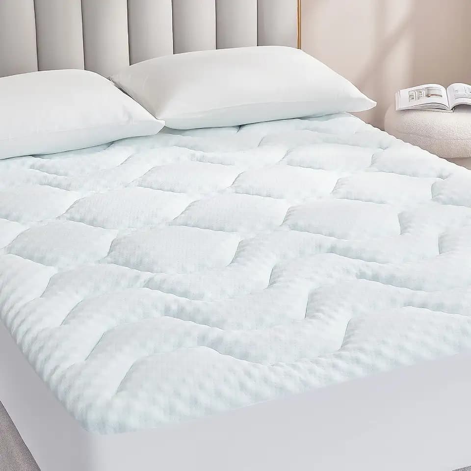 EHEYCIGA Gel Topper 180x200cm aus Memory Foam, Weiß