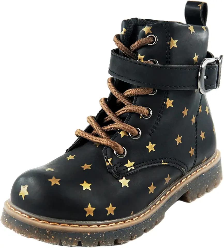 TZJS Winterschuhe Mädchen Unisex Kinder Klassische Stiefel für Herbstschuhe Winterschuhe Schuhe Kinder Mädchen Wasserdicht Stiefeletten Schneestiefel(Schwarz,28)