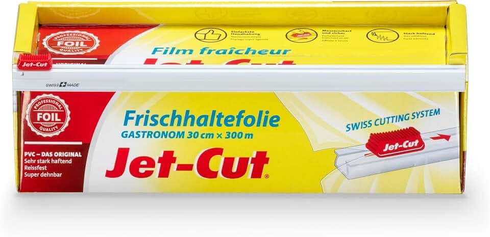 Frischhaltefolie zum Schneiden, Gastronomie 30cm x 300m, PVC transparent, 1 Stück