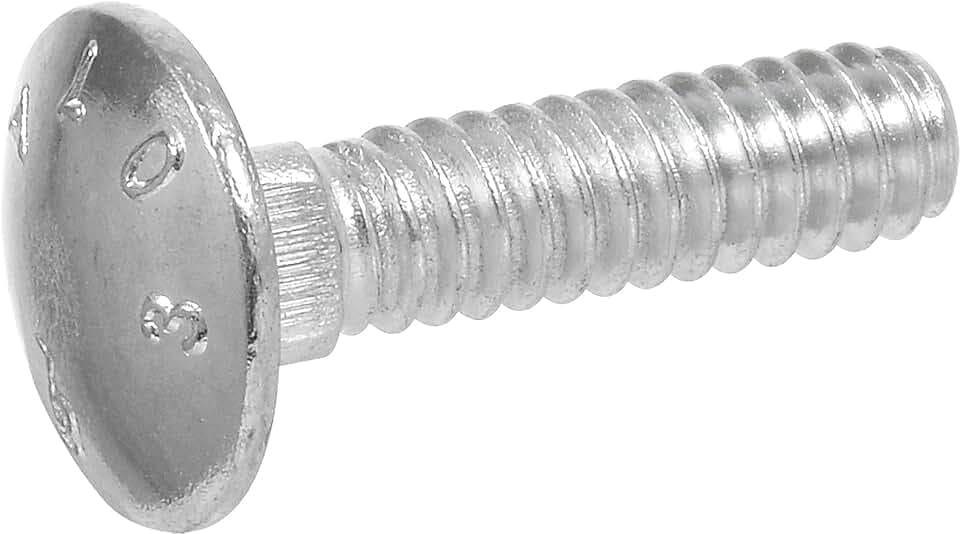 Hillman 240081 Carriage Bolt, 5/16 x 1-1/4-Inch, Steel, Zinc-Plated, Silver, 100-Pack