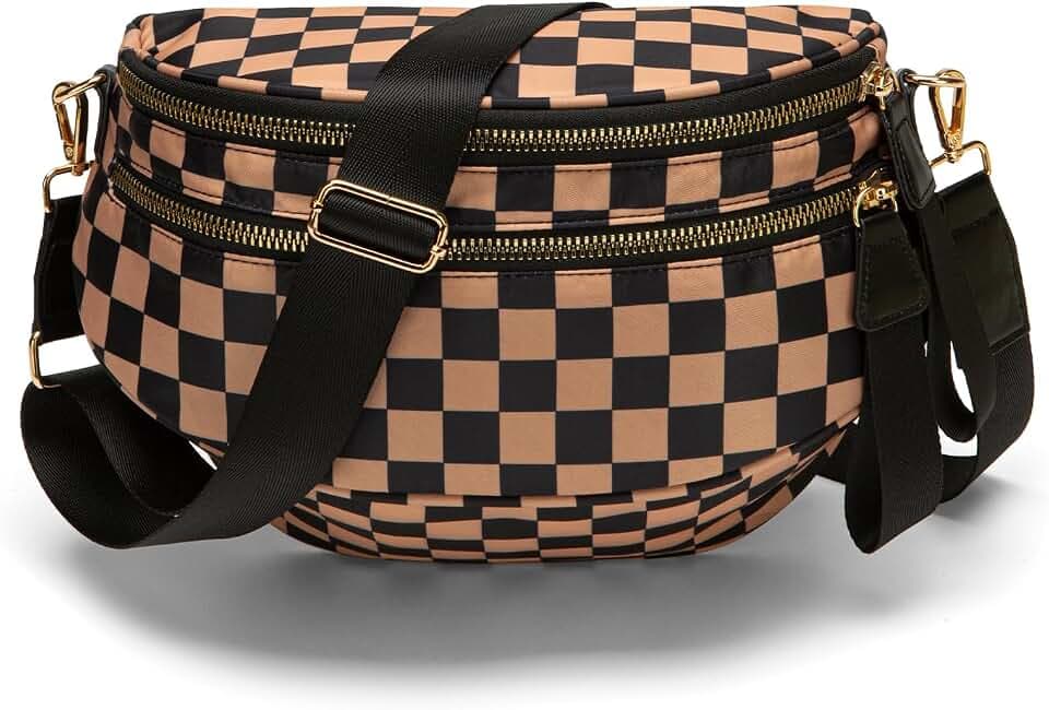 Bum Bag for Women Crossbody Bags Fanny Packs Sling Belt Purse Waist Chest Shoulder Bag