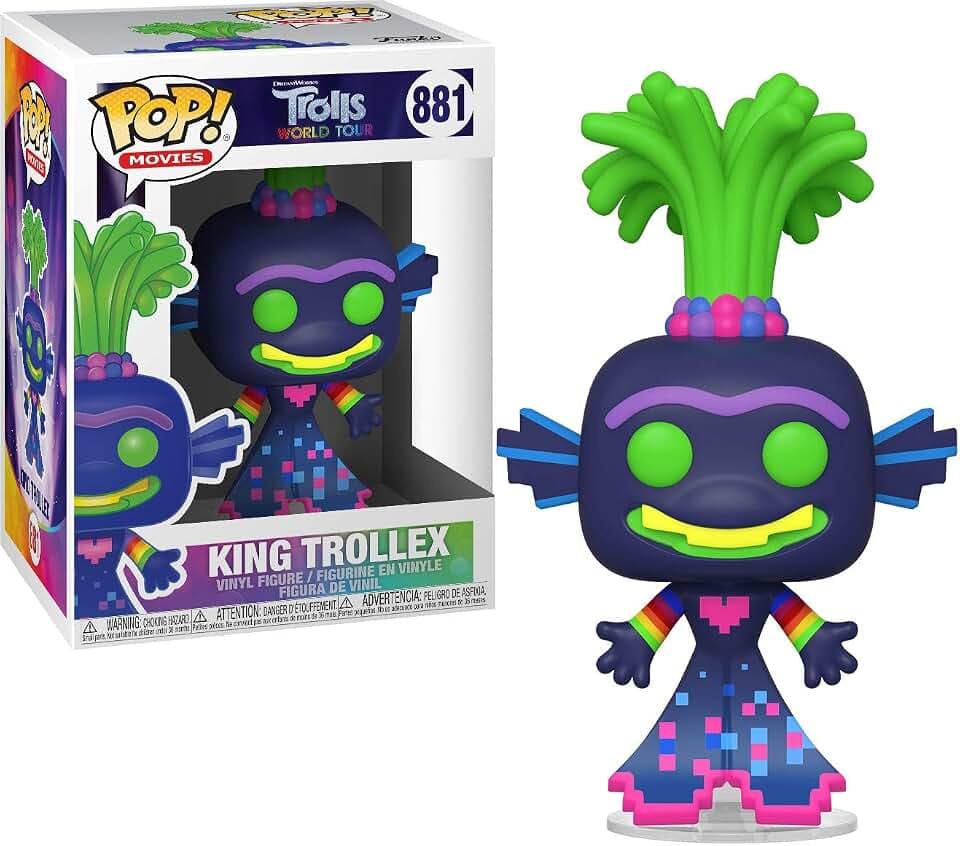 Funko POP! Movies: Trolls World Tour-King Trollex - Vinyl-Sammelfigur - Geschenkidee - Offizielle Handelswaren - Spielzeug Für Kinder und Erwachsene - Movies Fans - Modellfigur Für Sammler