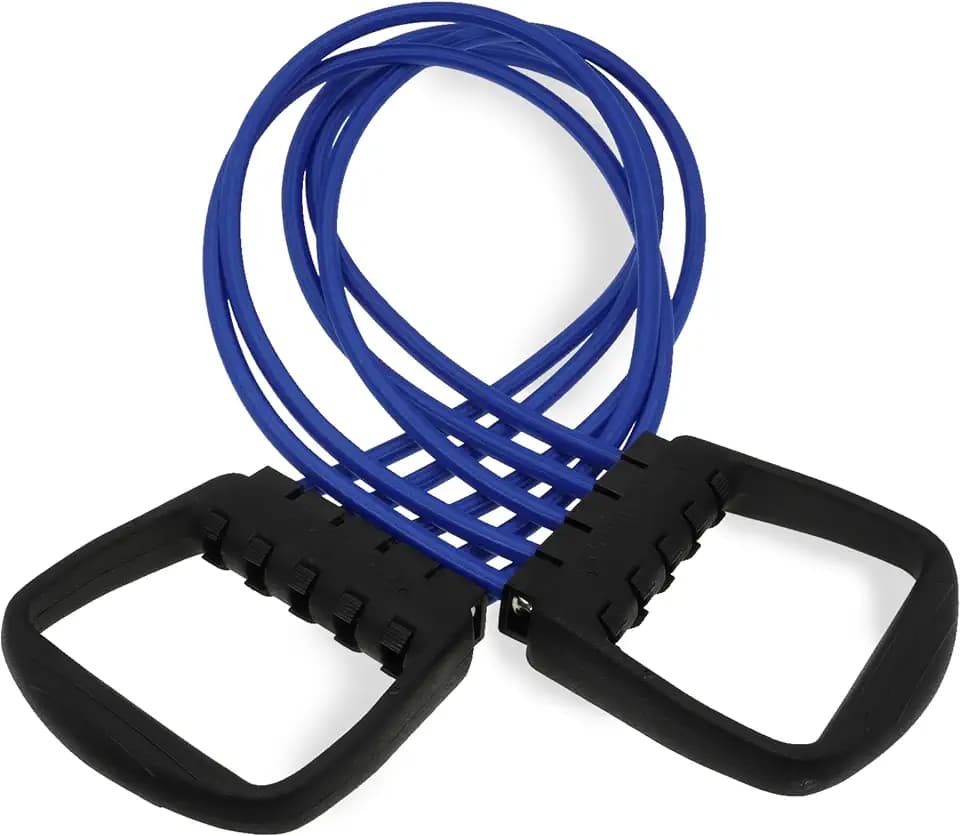 Deuser Expander Original mit Griffen, seit über 50 Jahren in Deutschland gefertigt, Aus Naturlatex, Für Krafttraining, Fitness, Sport, Klimmzüge, Yoga