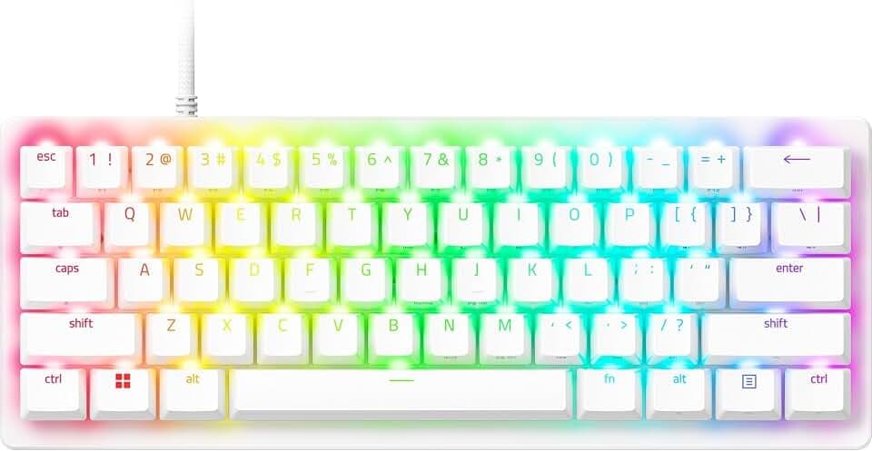 Razer Huntsman V3 Pro Mini 60% Esports Gaming Keyboard, White