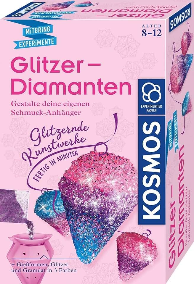 Kosmos Glitzer-Diamanten, Experimentierset für Kinder von 8-12 Jahren