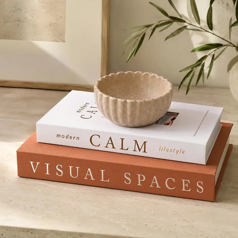 Deko Bücher 2er Set für Wohnkultur – Minimalistische Bücherboxen