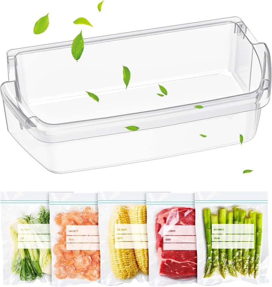UPGRADED W10803530 Door Shelf Bin Replacement Compatible with Whirlpool and Maytag Refrigerator Door Bin 5GT311FFEW00 WRT311FZDB00 WRT311FZDB01 WRT311FZDM00, Replace W10582649 AP5982593 PS11703474