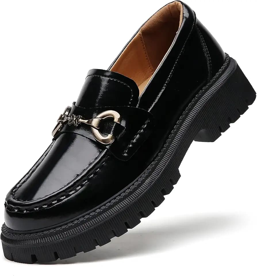 Loafers for Women Chunky Loafers Women Womens Loafer Shoes Platform Heel