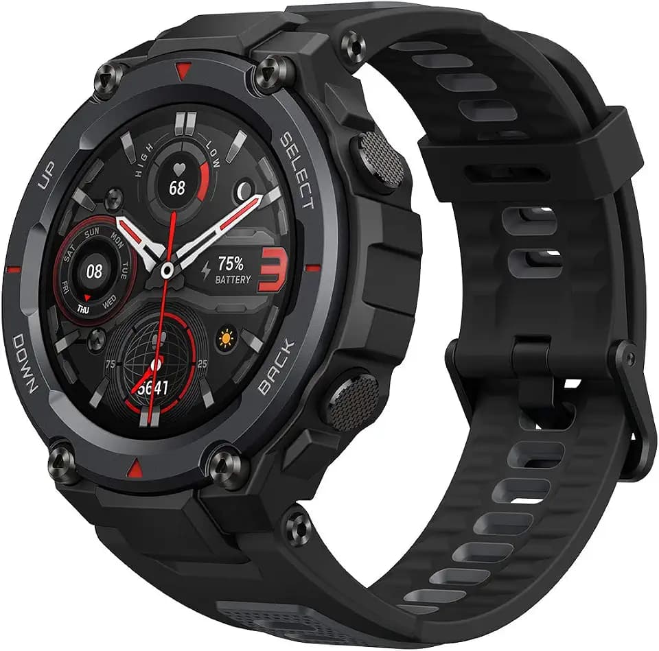 Amazfit T Rex Pro Sportuhr Militärqualität Design mit über 100 Sportmodi, 10 ATM wasserdicht, 18 Tage Akkulaufzeit, GPS, Smartwatch Fitness Uhr mit SpO2, Herzfrequenz, Schlafmonitor