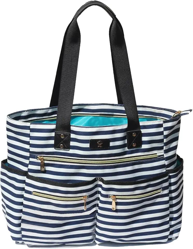 Weekender Bag Carry On Bag Overnight Tote Travel Duffle with 13 Pockets for Travel,Work，Gym,Beach,Teacher,Nurse