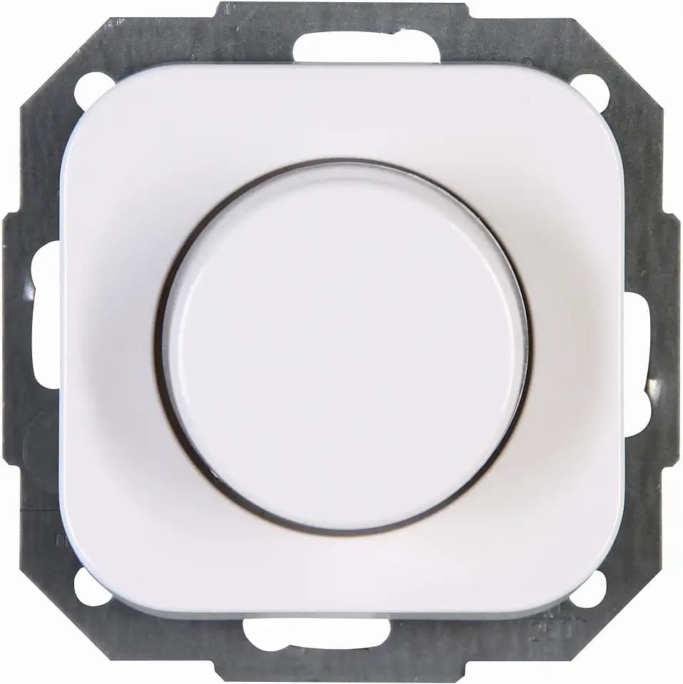Kopp Universal-Dimmer Donau, Phasenan-und Phasenabschitt (LEDs 3-100W) und Glühlampen 10-250W, arktisweiß, 847002001