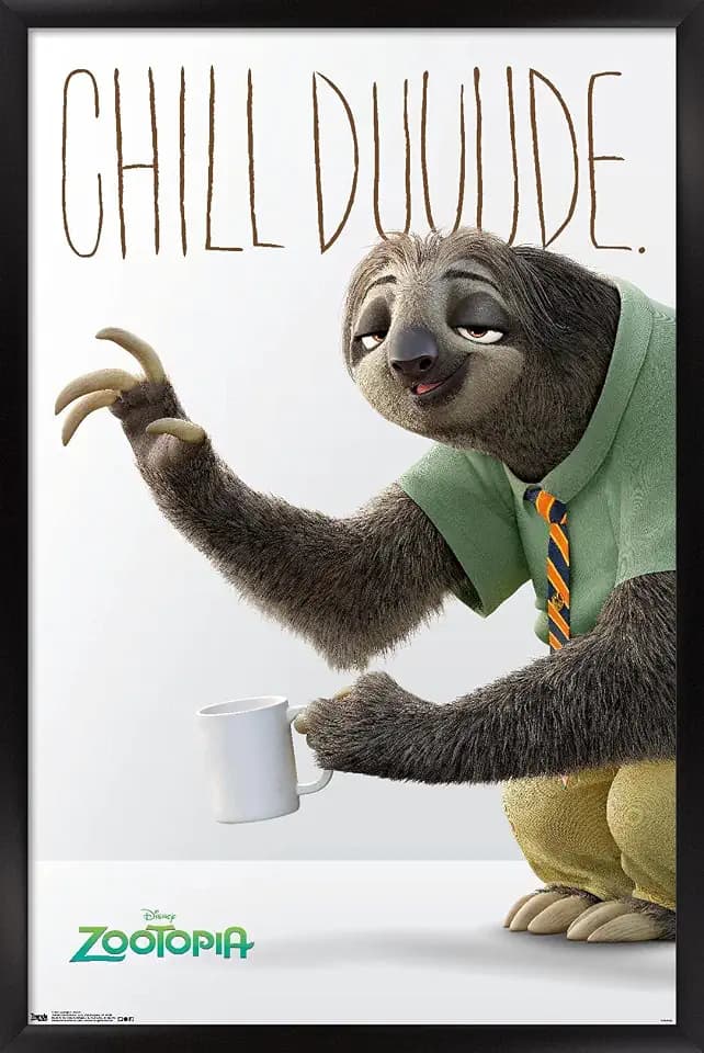 Trends International Disney Pixar Zootopia - Flash Wall Poster, 22.375" x 34", Black Framed Version