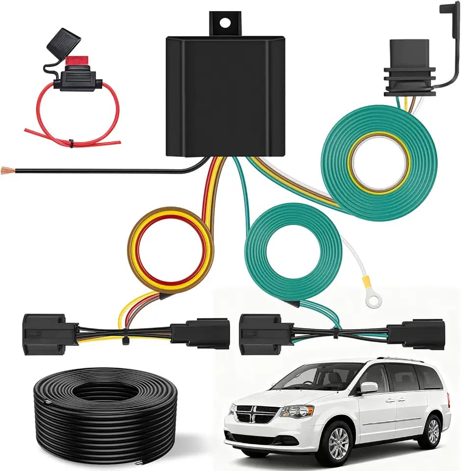 Nilight 4 Pin Trailer Wiring Harness Kit 56331 Simple Fit Tow Hitch