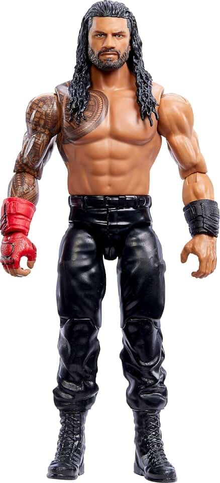 Mattel WWE Top Picks Action Figure, 6-inch Collectible Roman Reigns with 14 Articulation Points & Life-Like Look