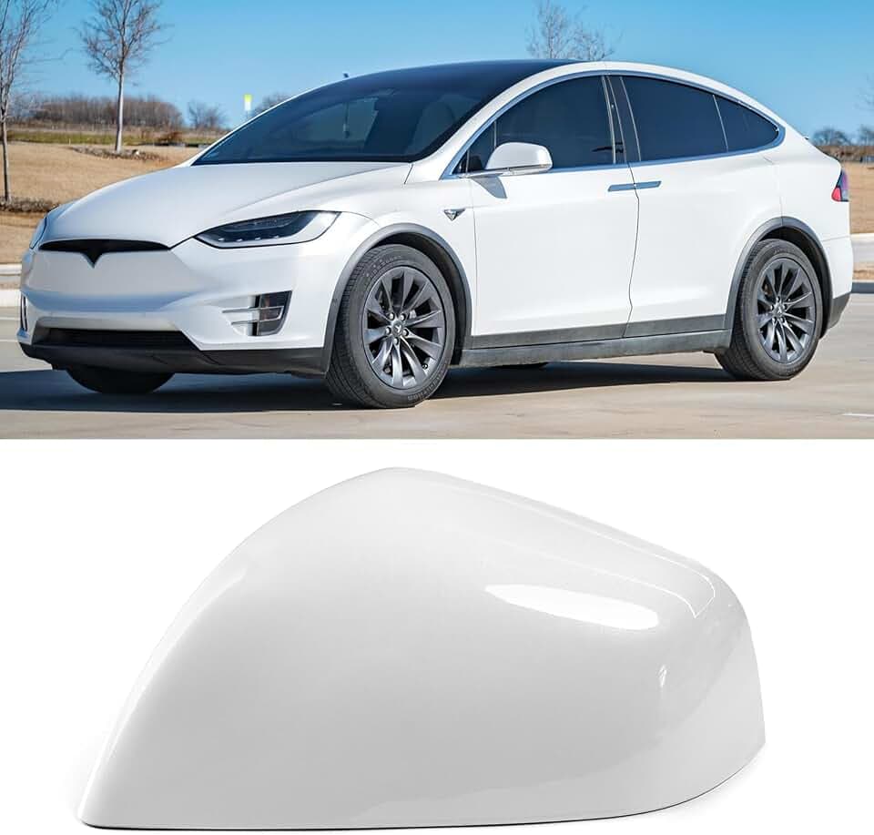 Jaronx for Tesla Model X Mirror Cover Replacement 2016-2025 Left Driver