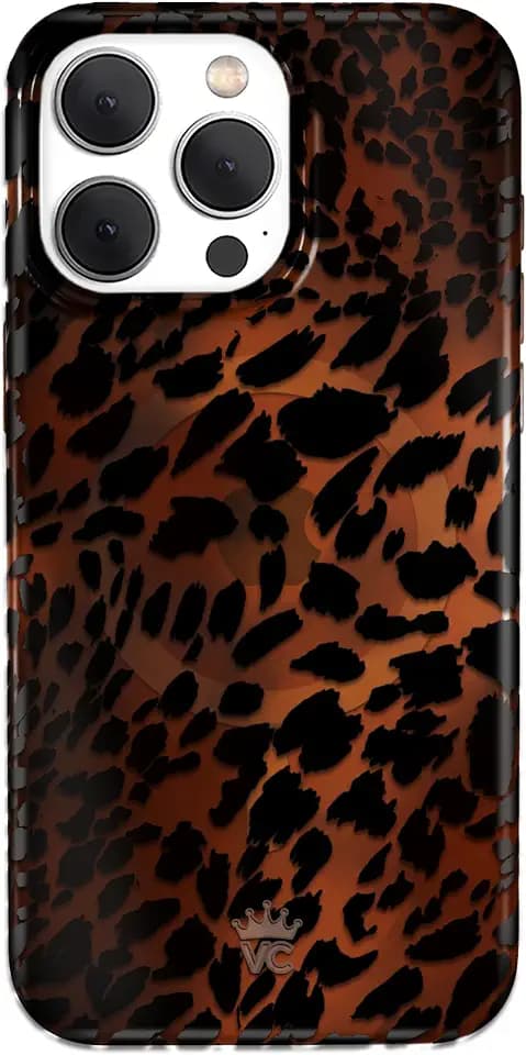 VELVET CAVIAR Leopard Tortoise Shell Phone Case for iPhone 15 Pro Max - Compatible with MagSafe - 10ft Drop Tested - Protective Luxury Designer Cases