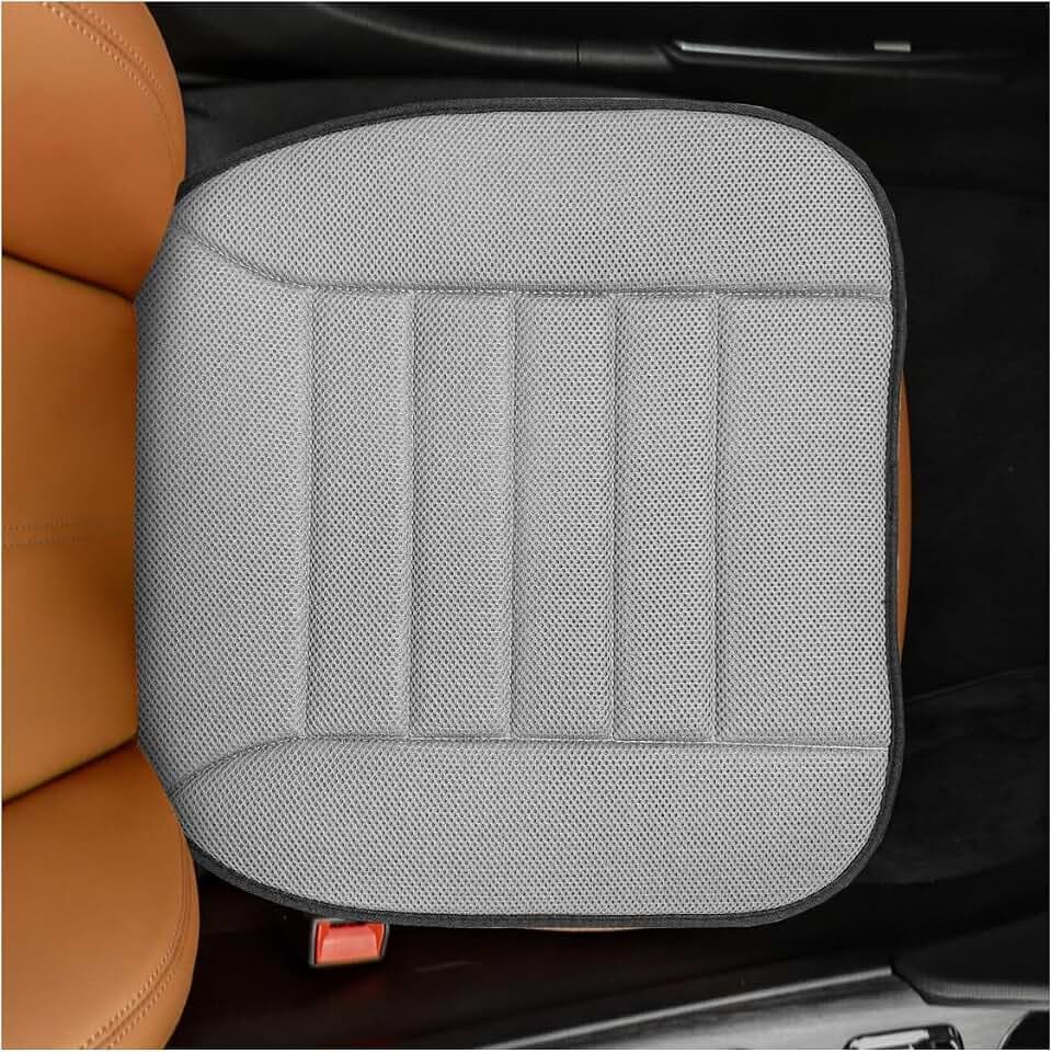 Car Seat Cushion, Breathable 3D Air Mesh Car Front Seats Bottom Cover for Comfortable Driving, Soft Non-Slip Auto Interior Driver Seat Protector for Home, Office, Truck(Gray)