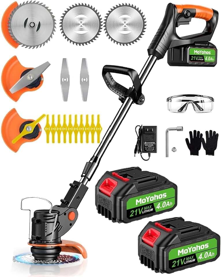 Electric Weed Wacker Cordless, 21V Weed Cordless Eater Battery Powered