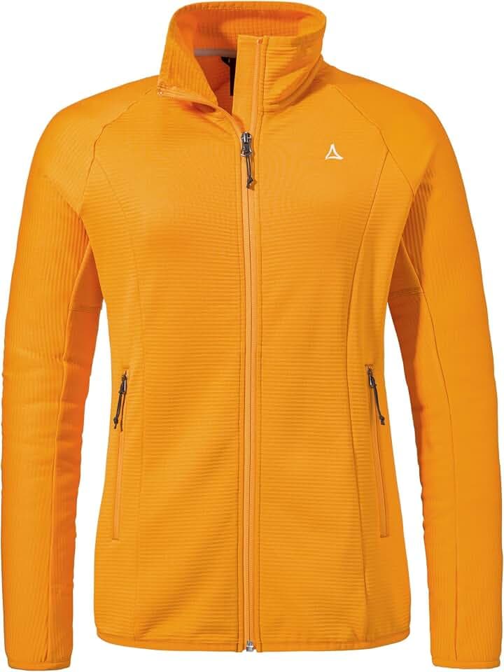 Schöffel Damen Fleece Jk Style Cascata WMS, Fleecejacke dünn & leicht mit Stehkragen, wärmende Outdoorjacke aus 2-Wege-Stretch mit 2 Außentaschen