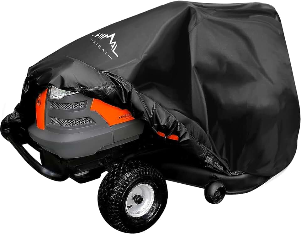 Himal Outdoors Riding Lawn Mower Cover Pro, Heavy Duty 600D to 54"