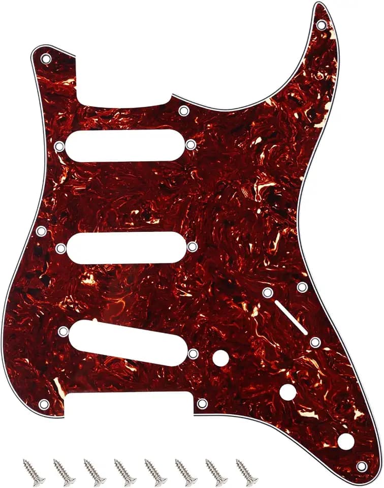 Banworks 8-Hole 50s Reissue Vintage ST SSS Pickguard 4-Ply Guitar Pickguard