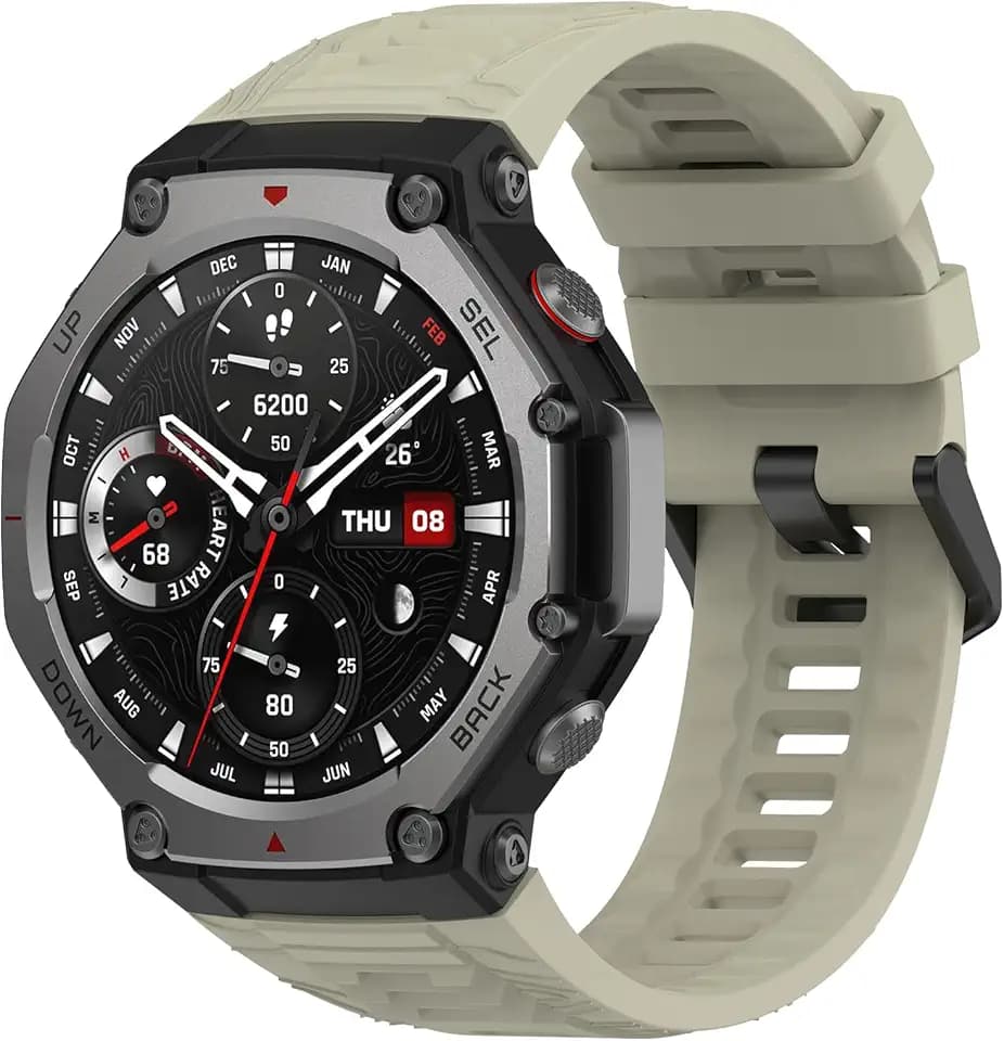 Armband Kompatibel mit Amazfit T-Rex 3, Wasserdichtes Silikon Sport Ersatzarmband für Amazfit T-Rex 3.(No host)
