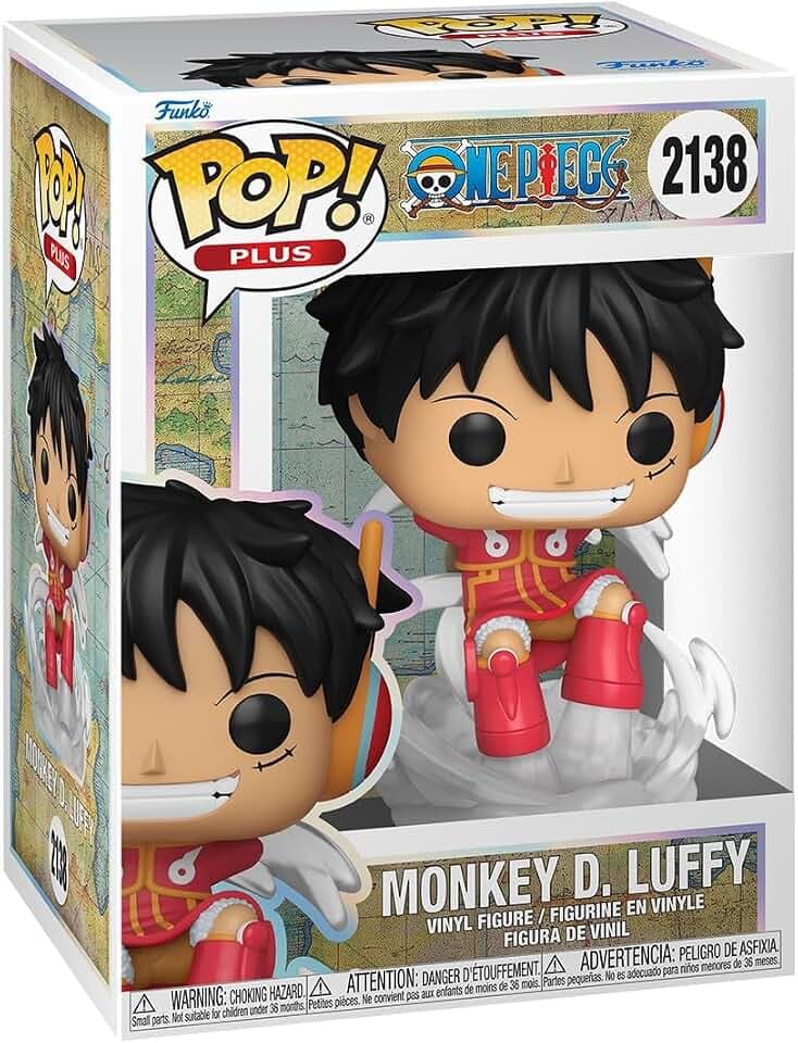 Funko POP! Plus: One Piece - Luffy Egghead | Offizielles Anime Merch - Vinyl Sammelfigur als Regal Deko - Geschenkidee zum Geburtstag für Fans und Sammler