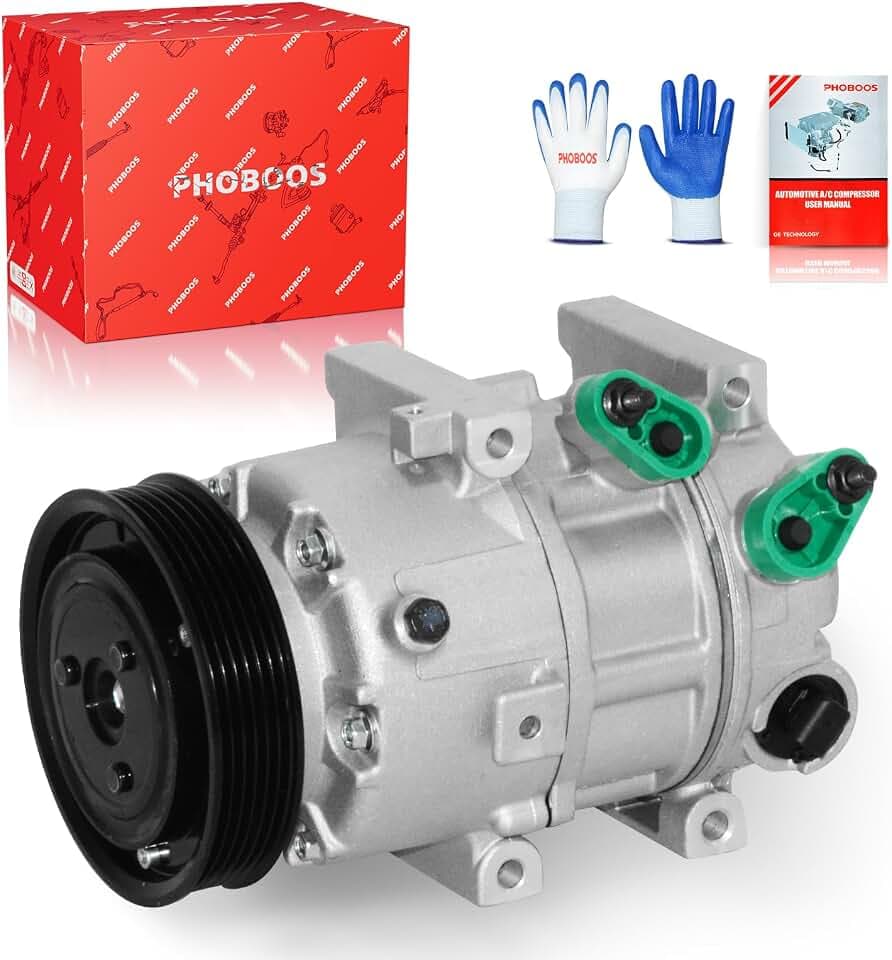 PHOBOOS A/C Compressor with Clutch Compatible with Hyundai Sonata