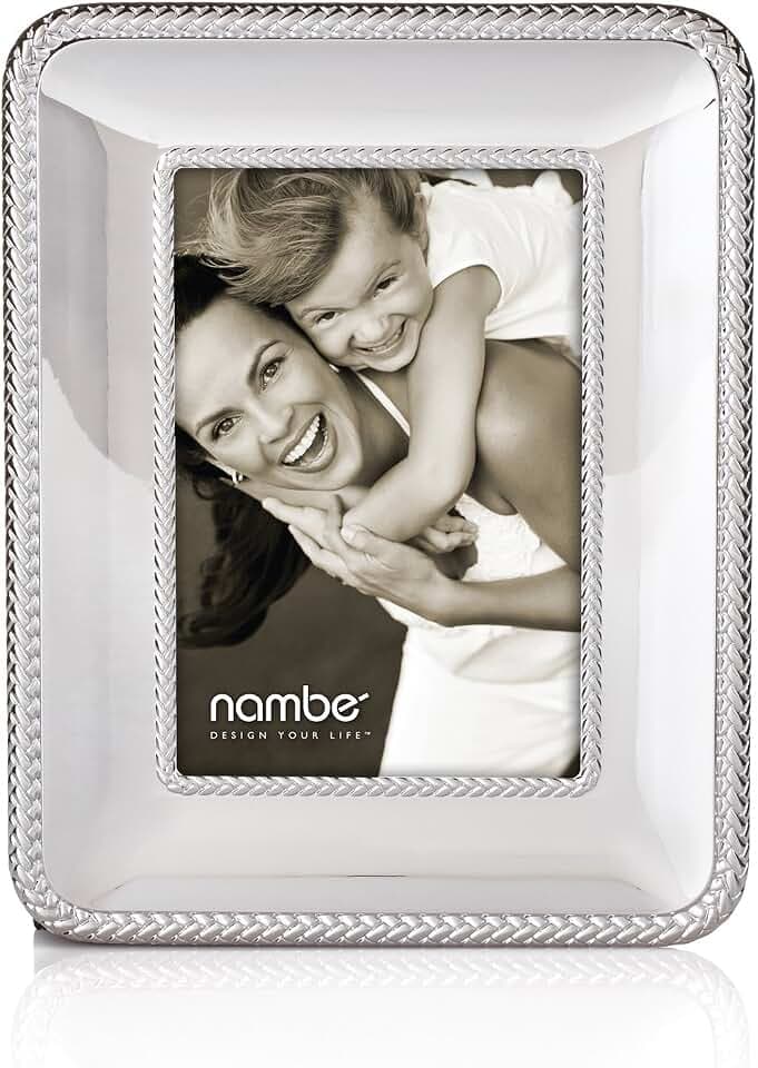 Nambe Braid 8x10 Picture Frame, Silver