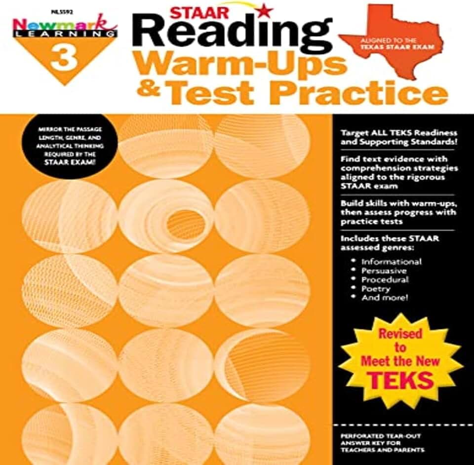 STAAR Reading Warm-Ups & Test Practice I For Children in Grade 3 I All-Inclusive Workbook for STAAR Prep I Mini-Lessons, Practice Pages, Assessments, & Practice Tests